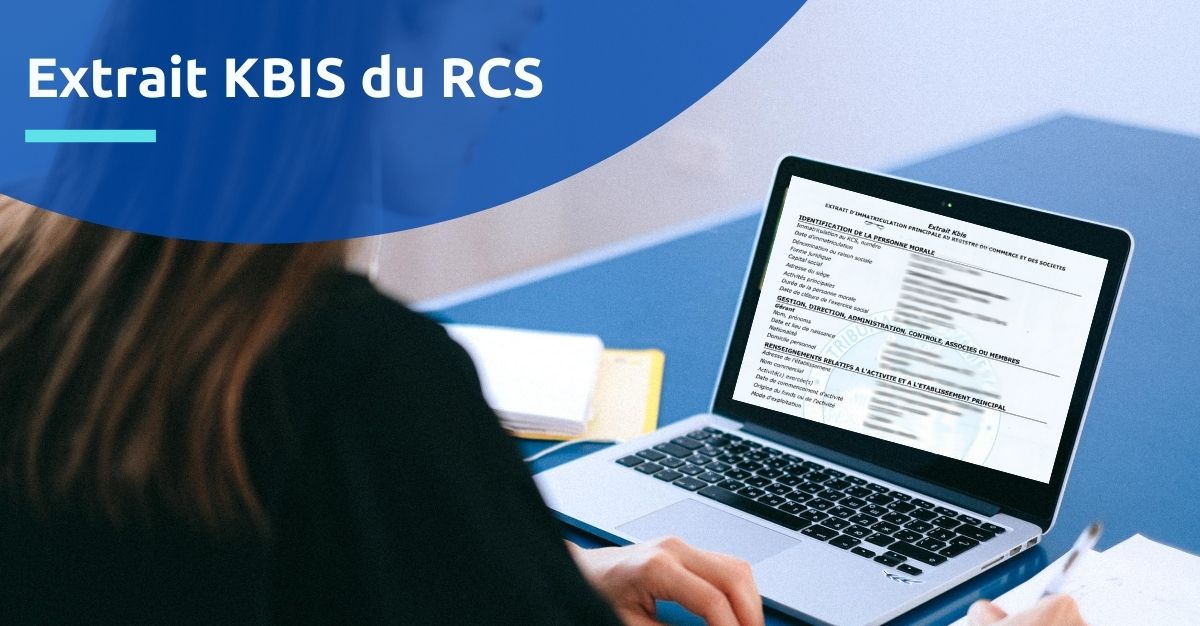 Demande d'extrait KBIS du RCS Registre